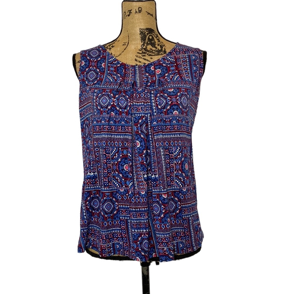 Boho Kaleidoscope Sleeveless Blouse PM